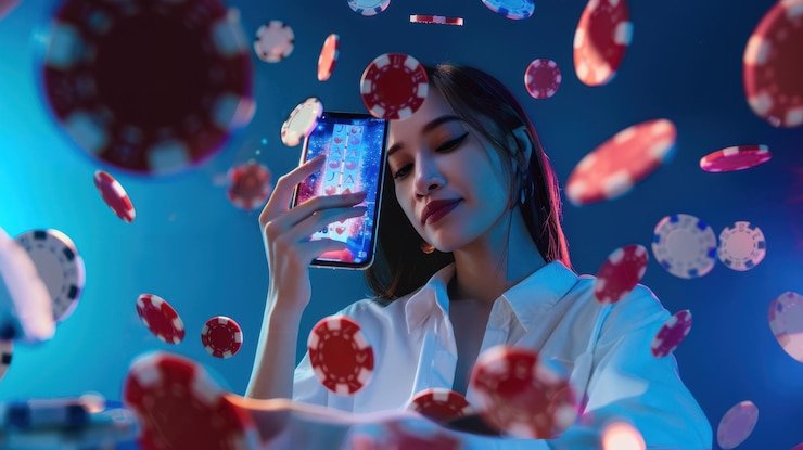 Ilustrasi penggunaan aplikasi taruhan olahraga di perangkat mobile Android